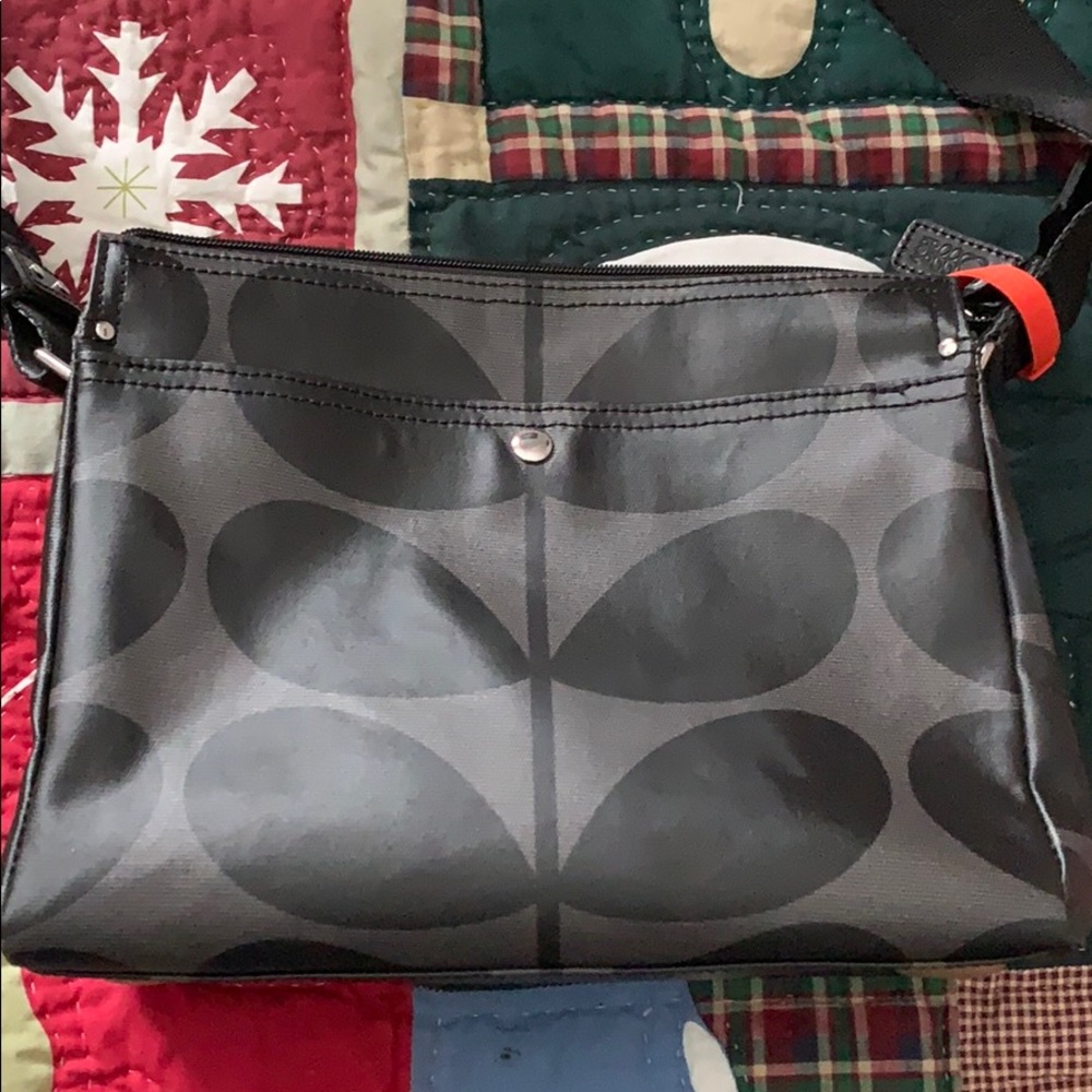 orla Kiely printed canvas crossbody